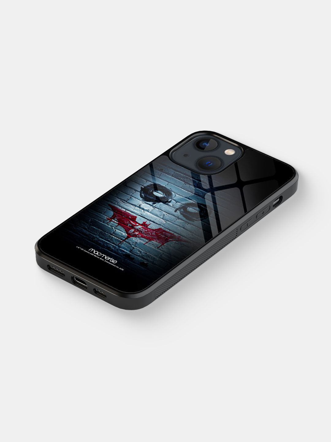 Bat Joker Graffiti - Glass Case For Iphone 13 Mini