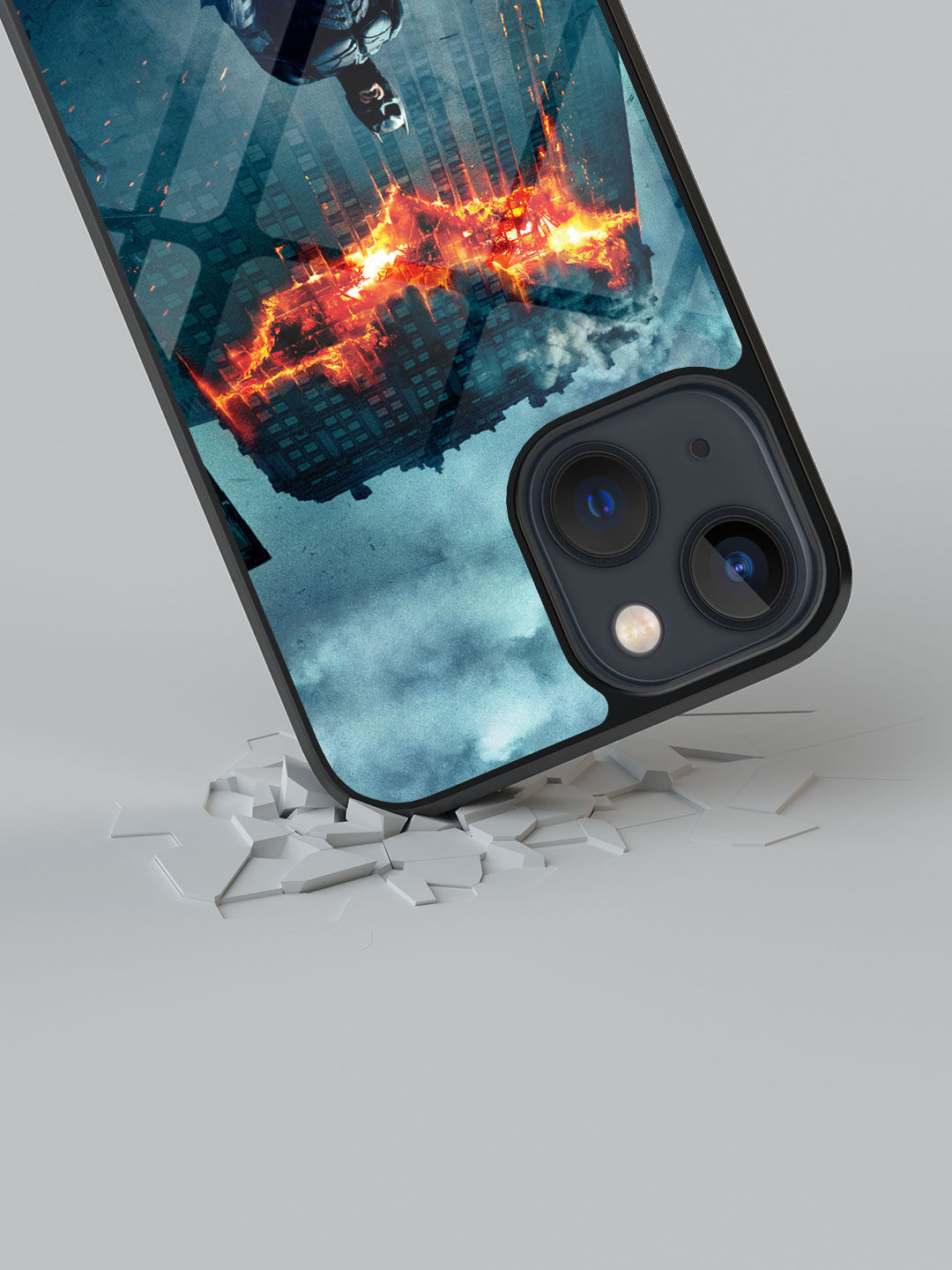 Batman Stance - Glass Case For Iphone 13 Mini