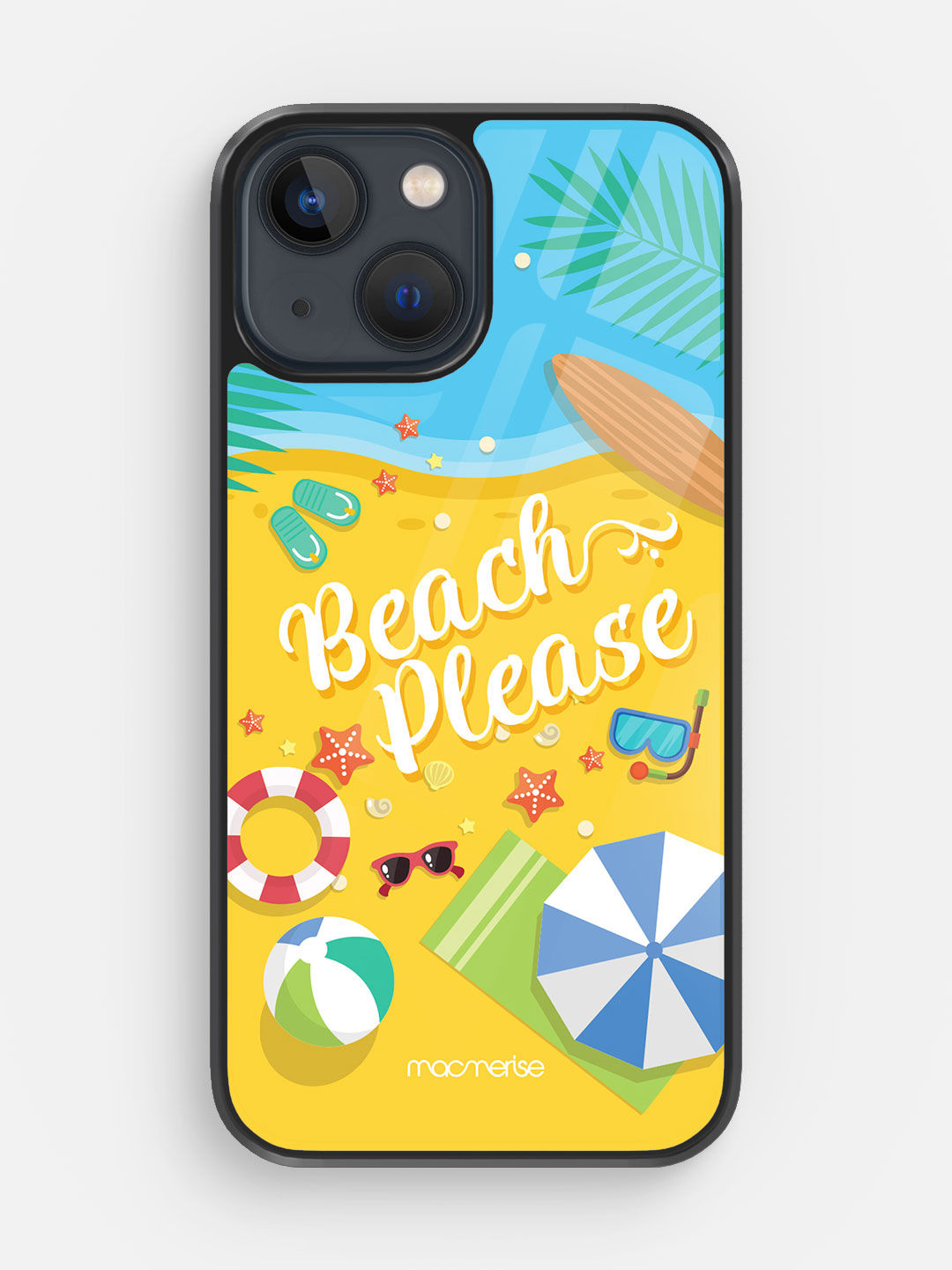 Beach Please - Glass Case For Iphone 13 Mini