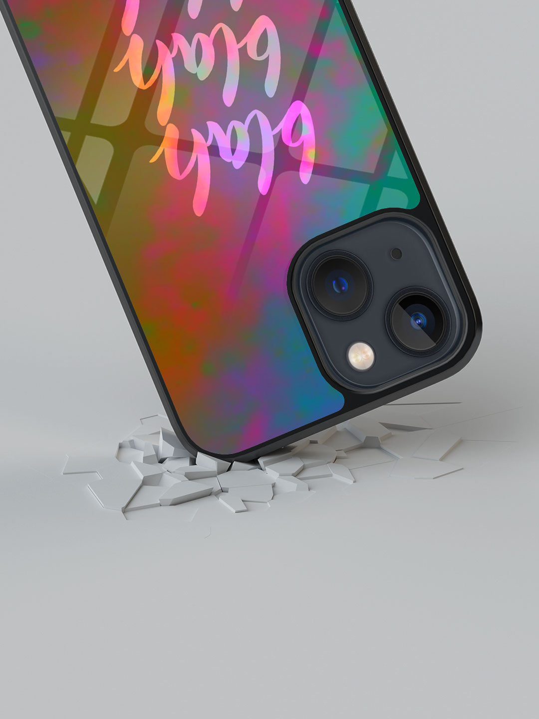 Blah Blah - Glass Case For Iphone 13 Mini