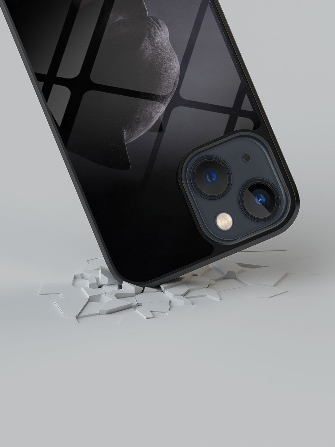 Brutal Batman - Glass Case For Iphone 13 Mini