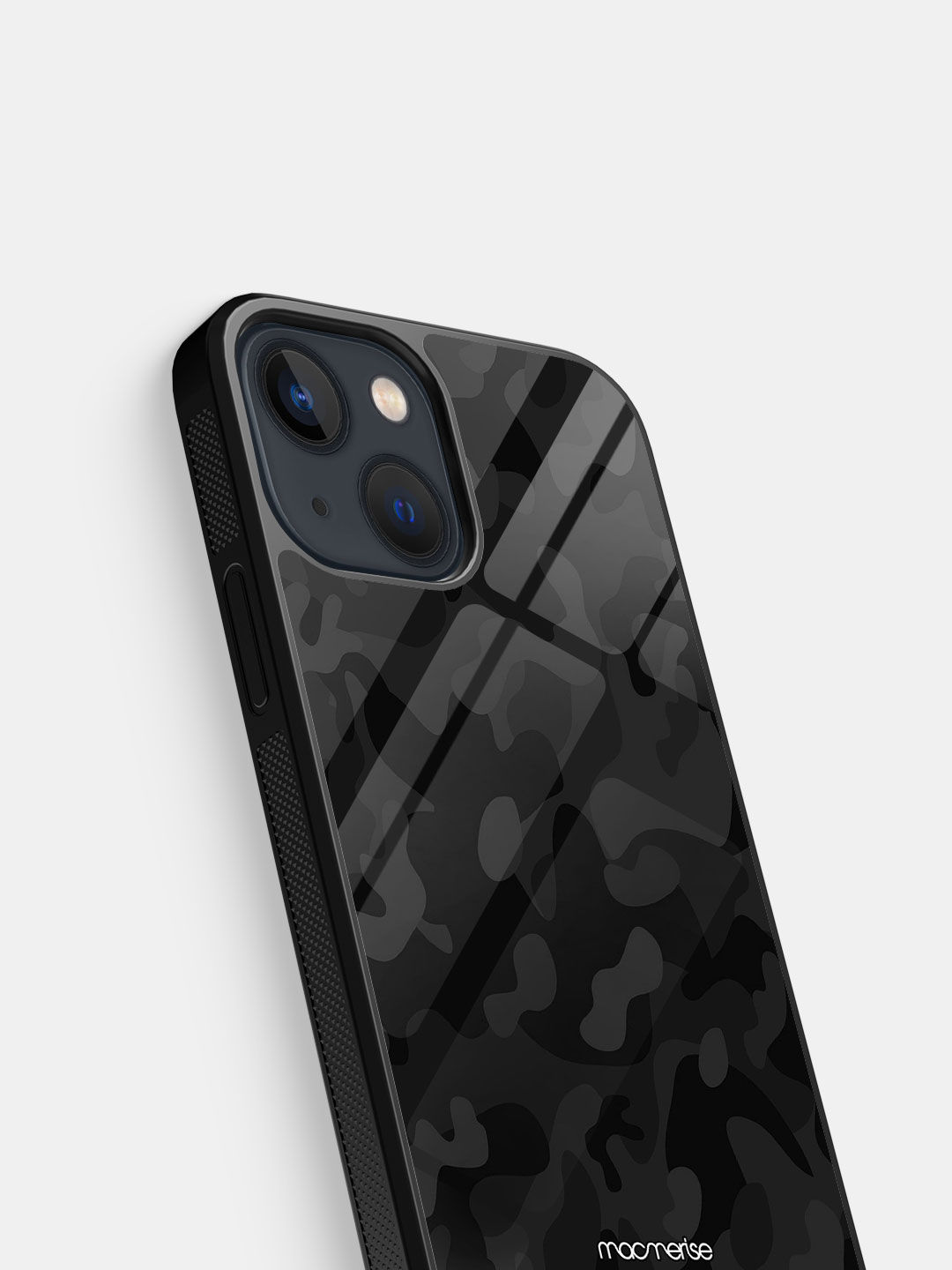Camo Black - Glass Case For Iphone 13 Mini