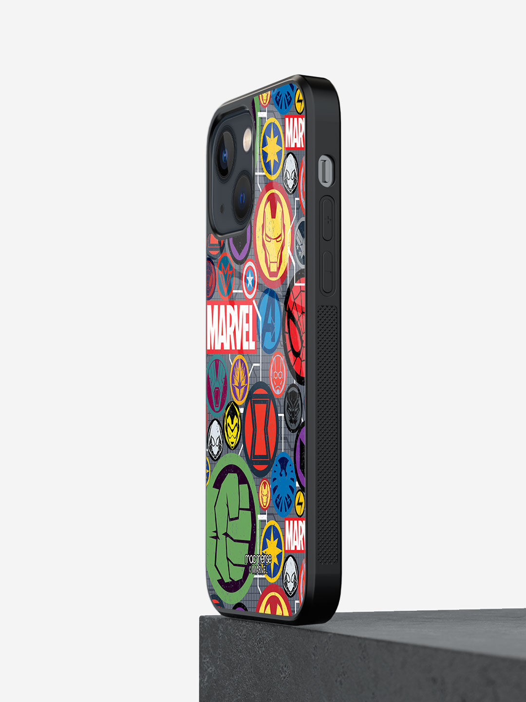 Buy Marvel Iconic Mashup Macmerise Glass Case for iPhone 13 Online