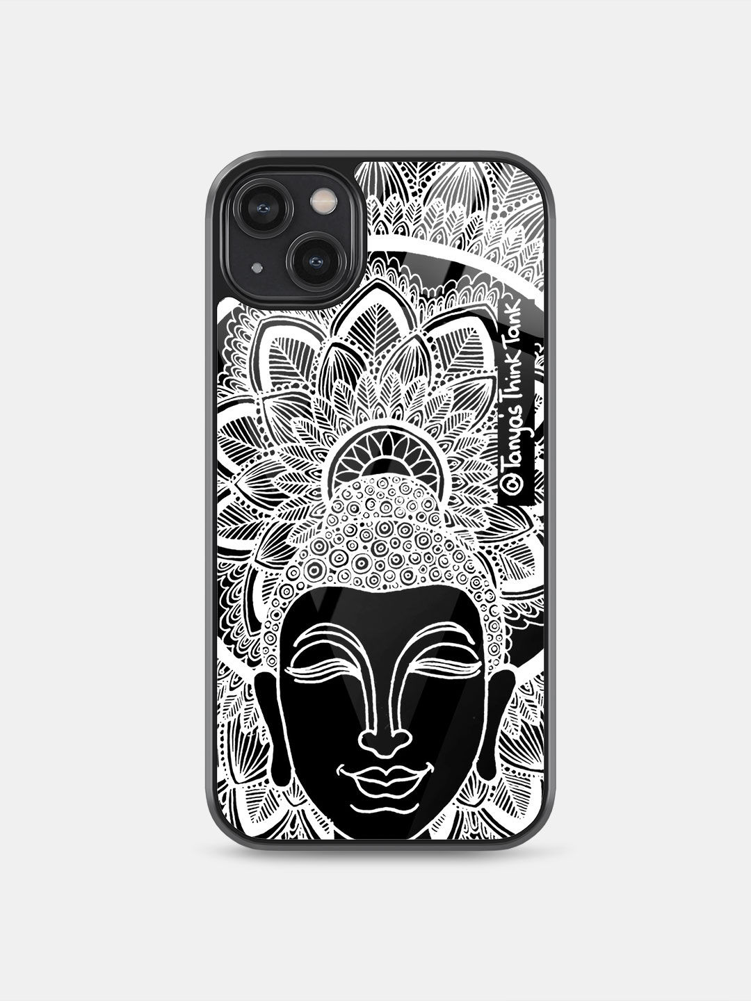 Buy Buddha White - Glass Phone Case for iPhone 14 Plus Phone Cases & Covers Online