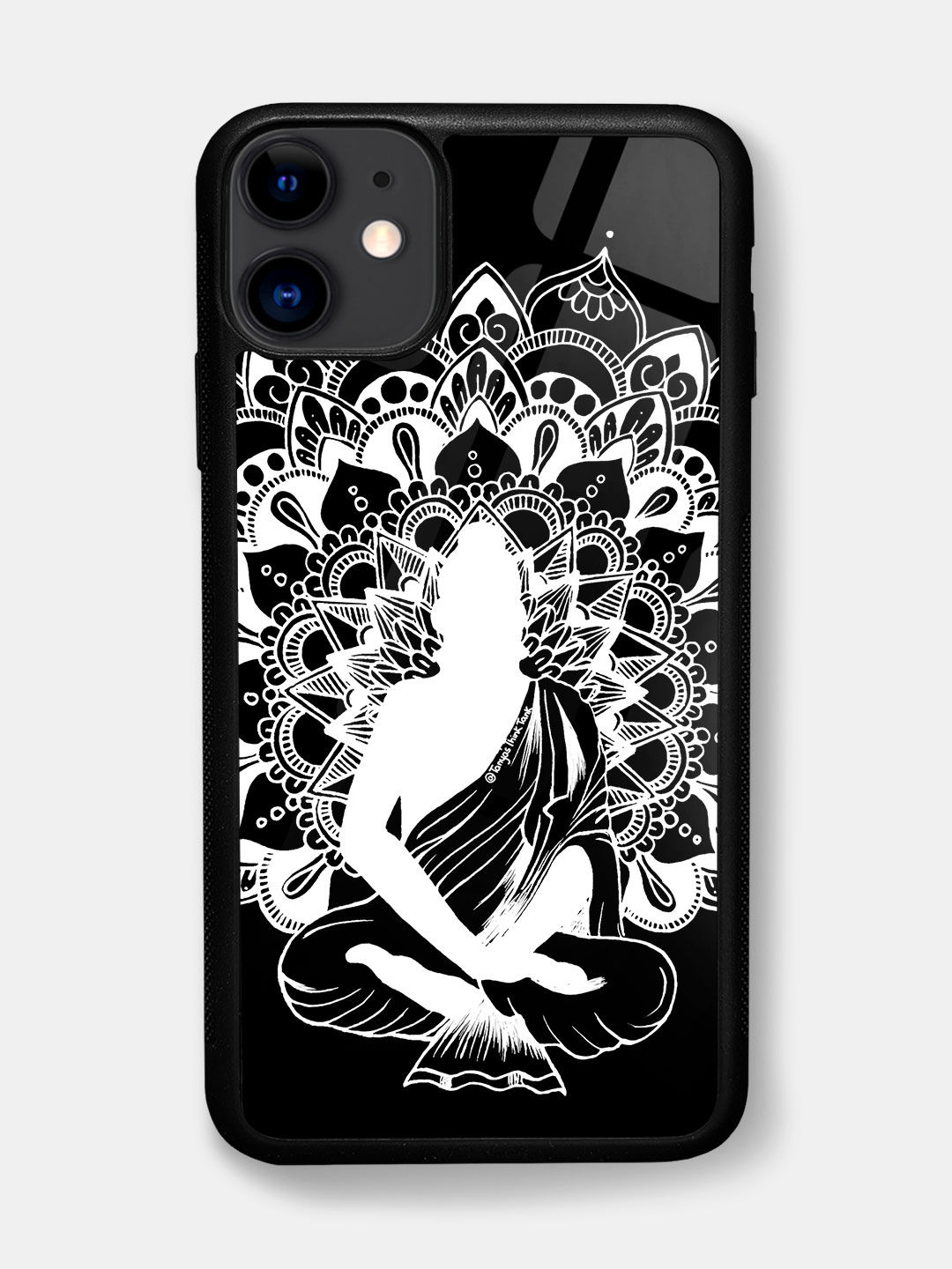 Buy Buddha Mandala White - Glass Phone Case for iPhone 11 Phone Cases & Covers Online