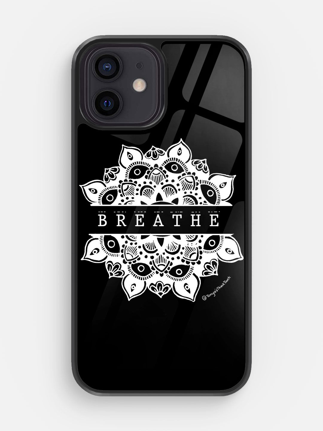 Buy Breathe White - Glass Phone Case for iPhone 12 Phone Cases & Covers Online