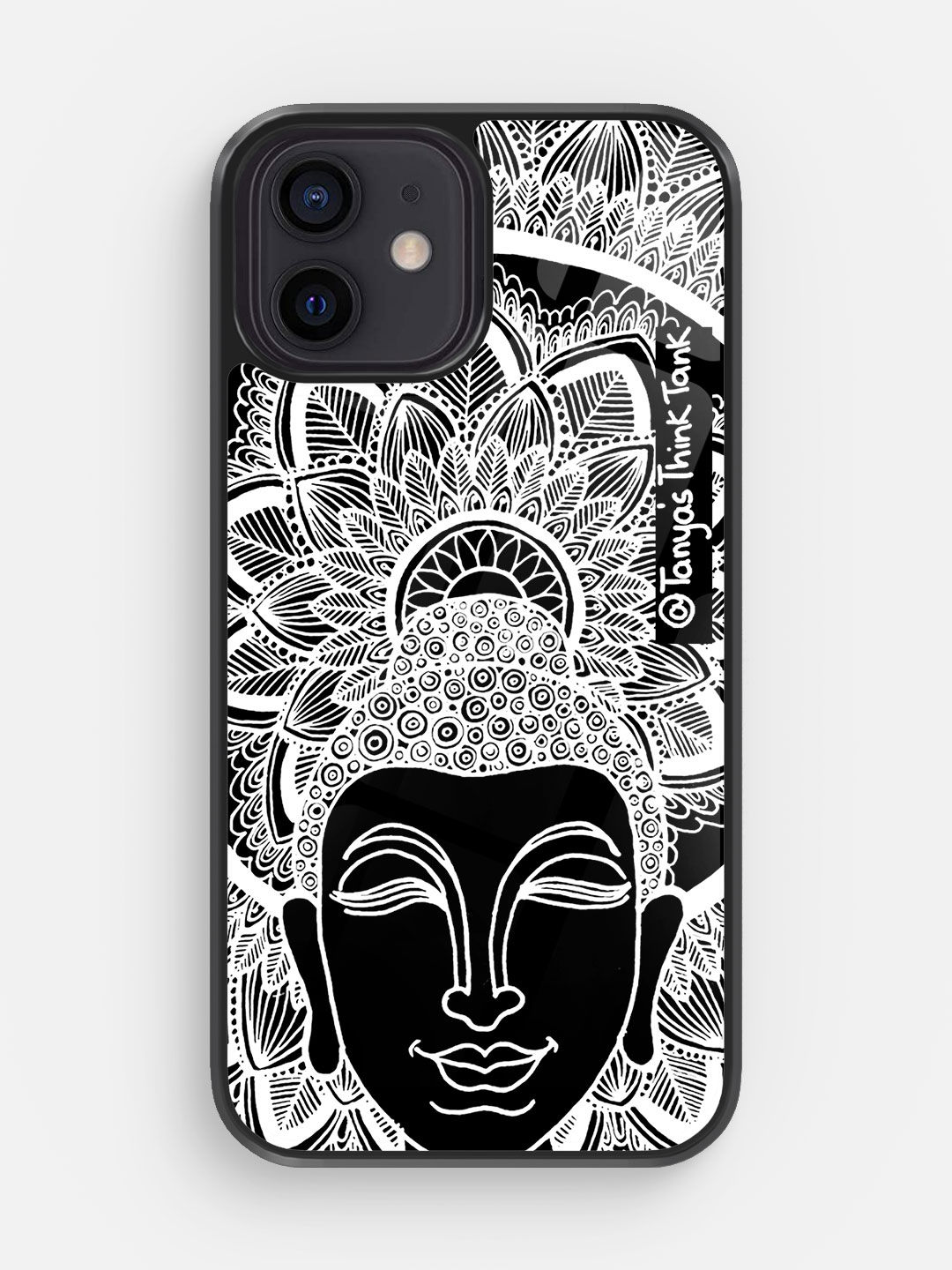 Buy Buddha White - Glass Phone Case for iPhone 12 Phone Cases & Covers Online