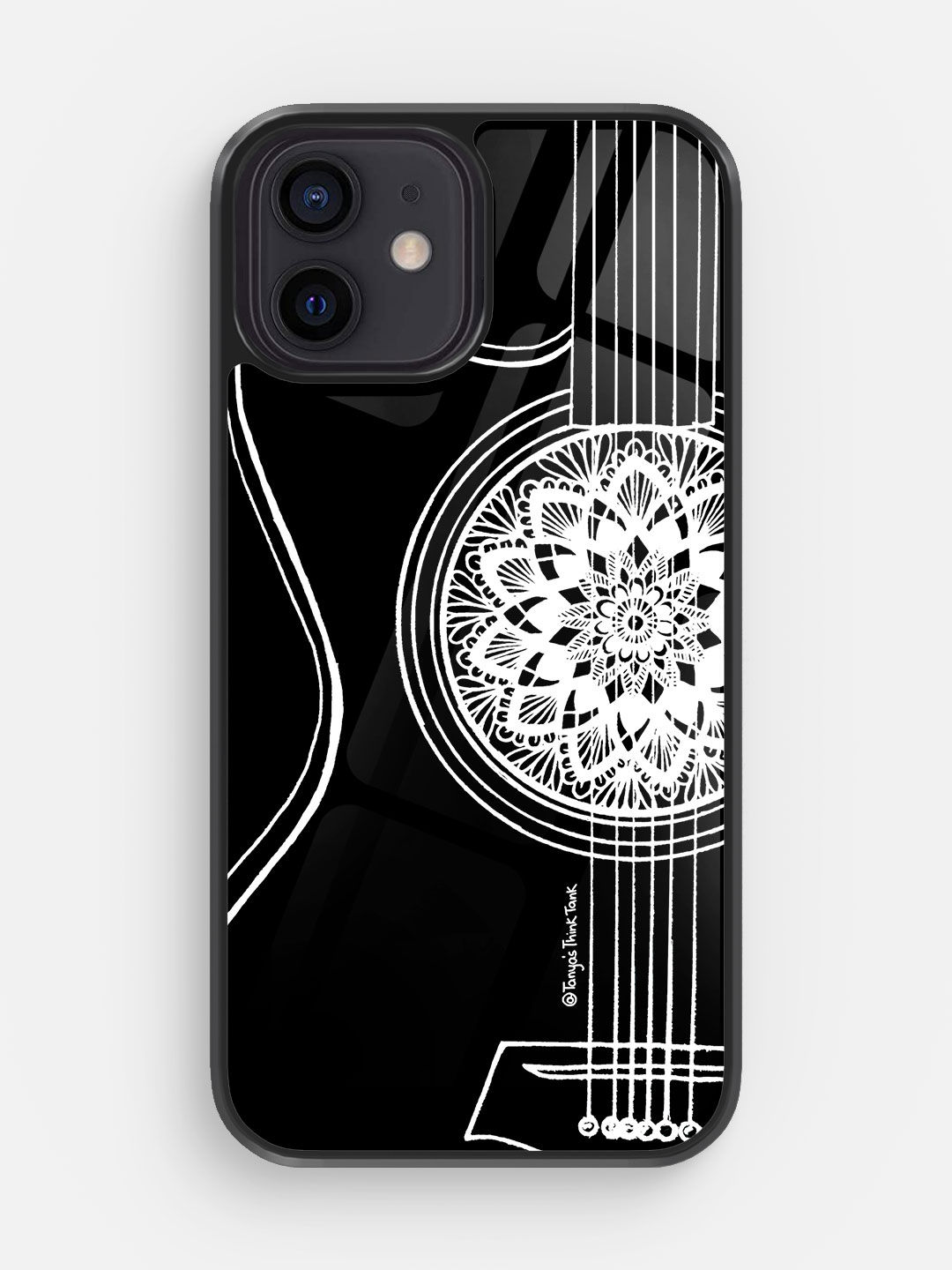 Buy Guitar White - Glass Phone Case for iPhone 12 Phone Cases & Covers Online