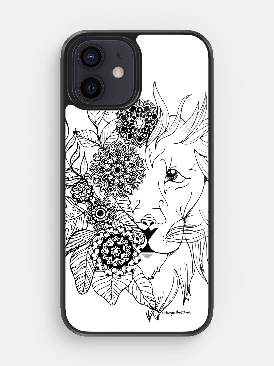 Buy Lion - Glass Phone Case for iPhone 12 Phone Cases & Covers Online