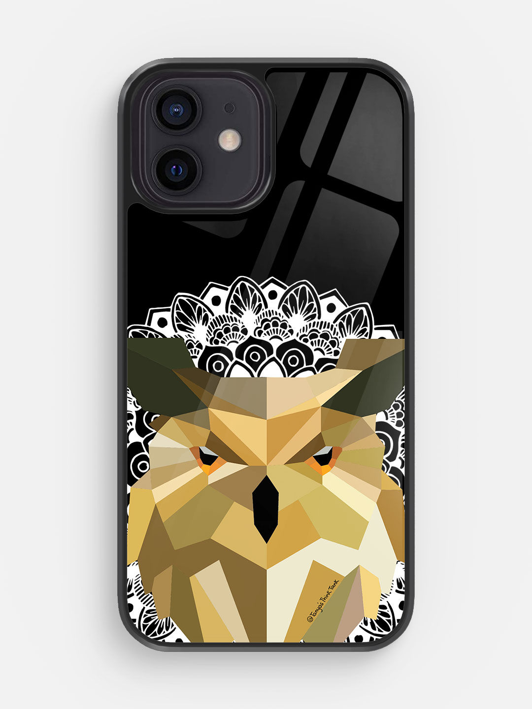 Buy Owl Poly - Glass Phone Case for iPhone 12 Phone Cases & Covers Online