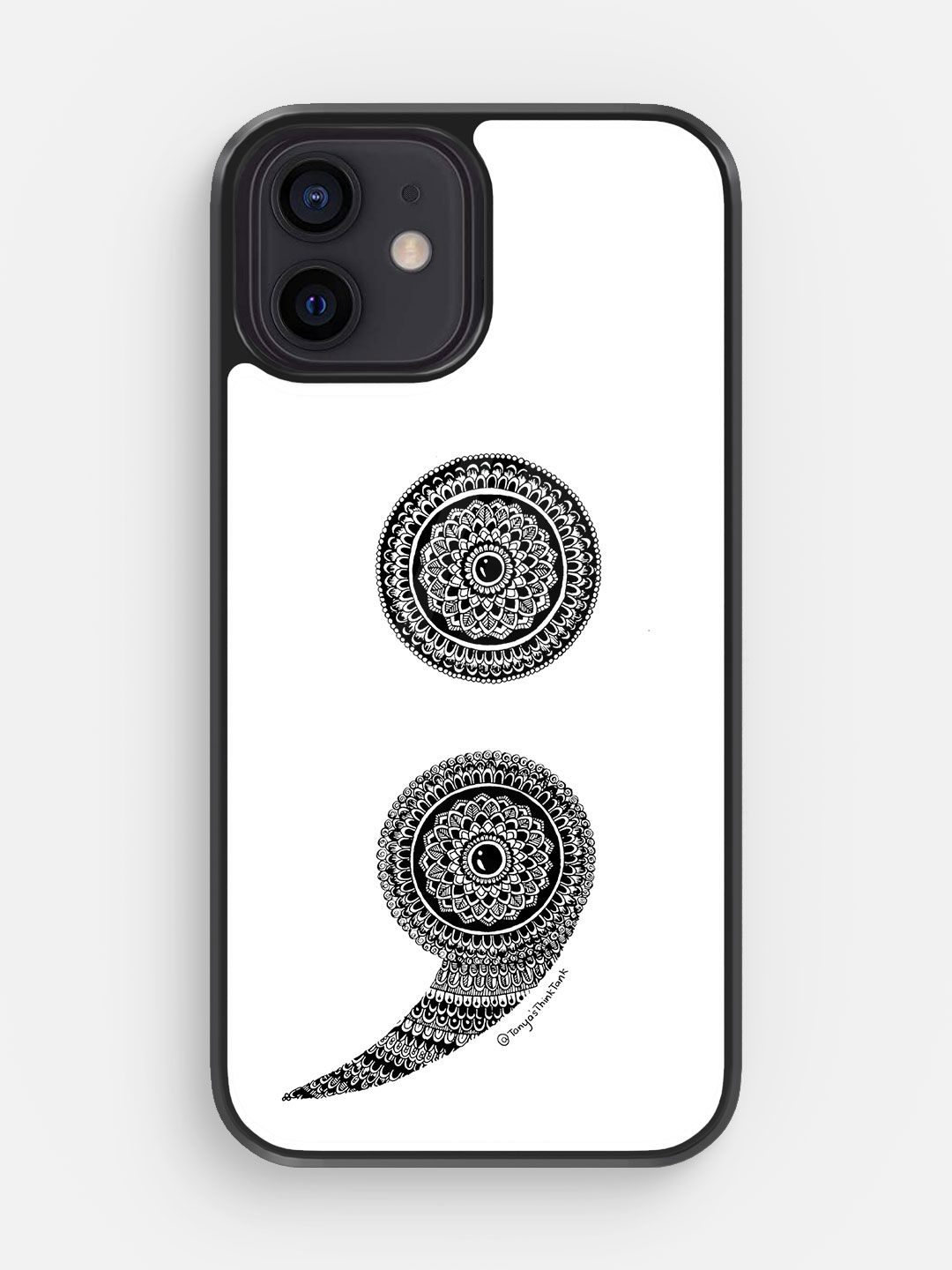 Buy Semicolon - Glass Phone Case for iPhone 12 Phone Cases & Covers Online
