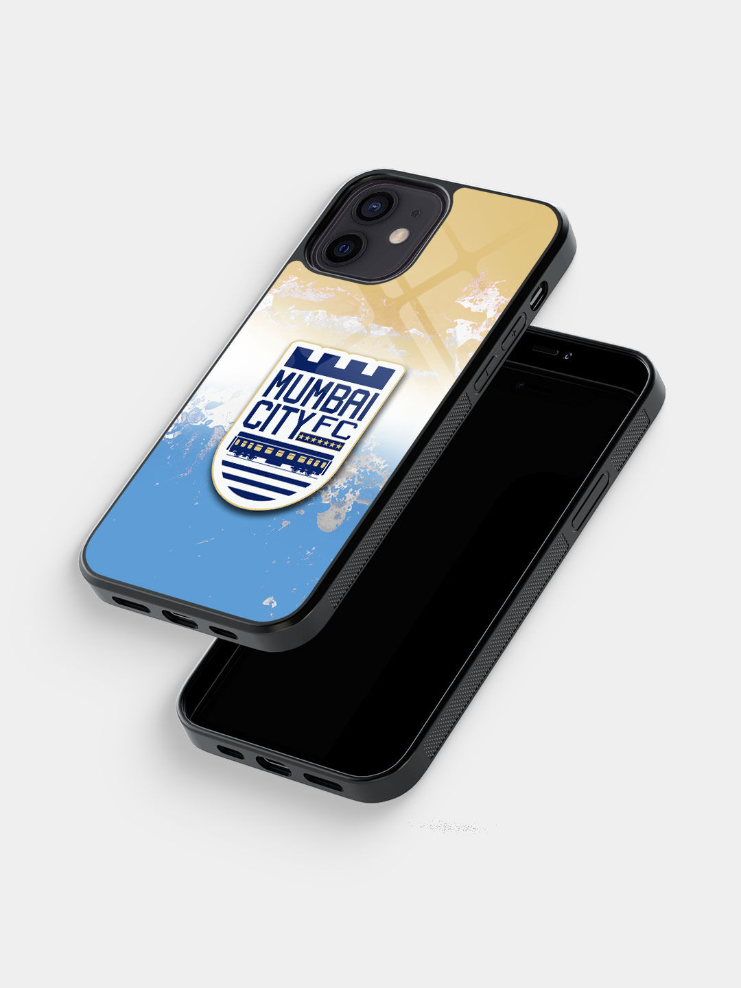 Buy MCFC Mumbai City Logo Macmerise Glass Case for iPhone 12 Online