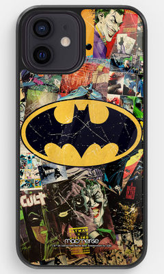 Buy Comic Bat - Glass Case For iPhone 12 Phone Cases & Covers Online