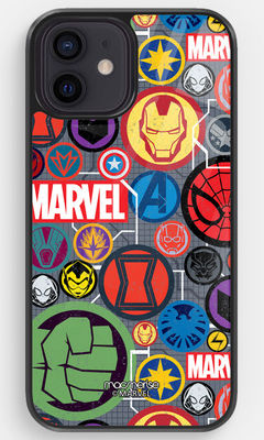 Buy Marvel Iconic Mashup - Glass Case For iPhone 12 Phone Cases & Covers Online