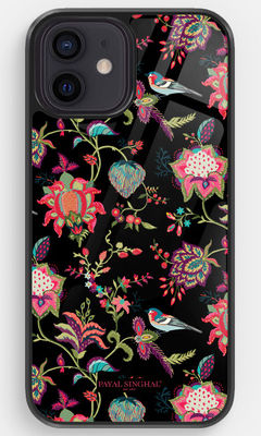 Buy Payal Singhal Chidiya Black - Glass Case For iPhone 12 Phone Cases & Covers Online