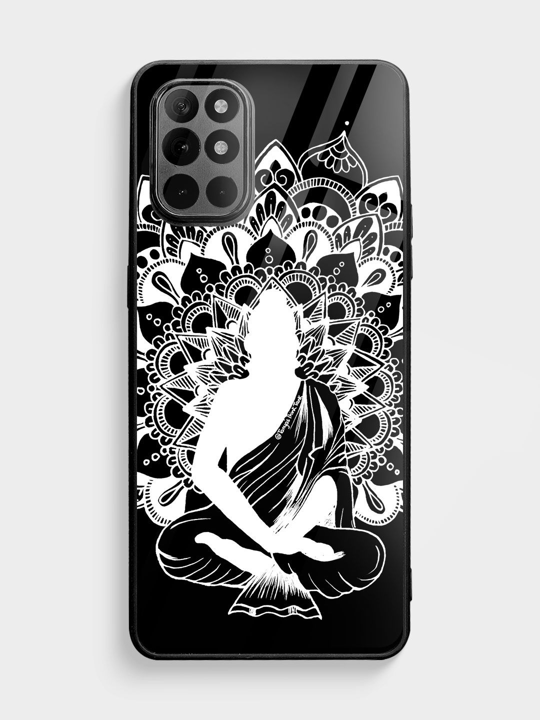 Buy Buddha Mandala White - Glass Phone Case for OnePlus 8T Phone Cases & Covers Online