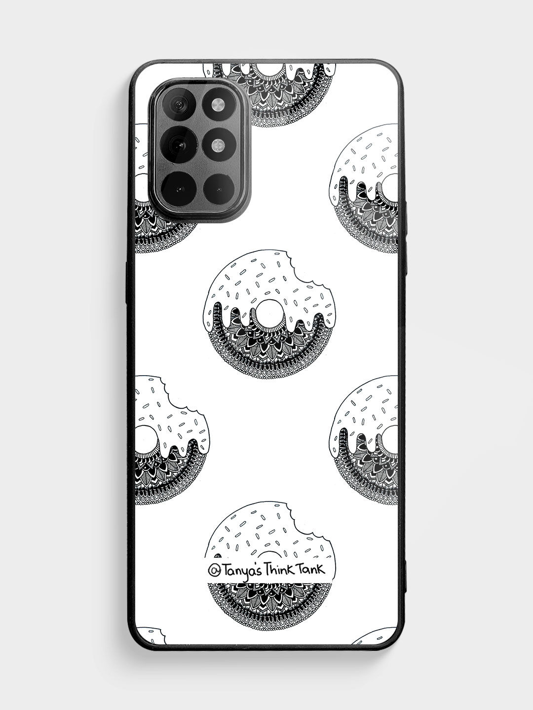 Buy Donut Pattern - Glass Phone Case for OnePlus 8T Phone Cases & Covers Online