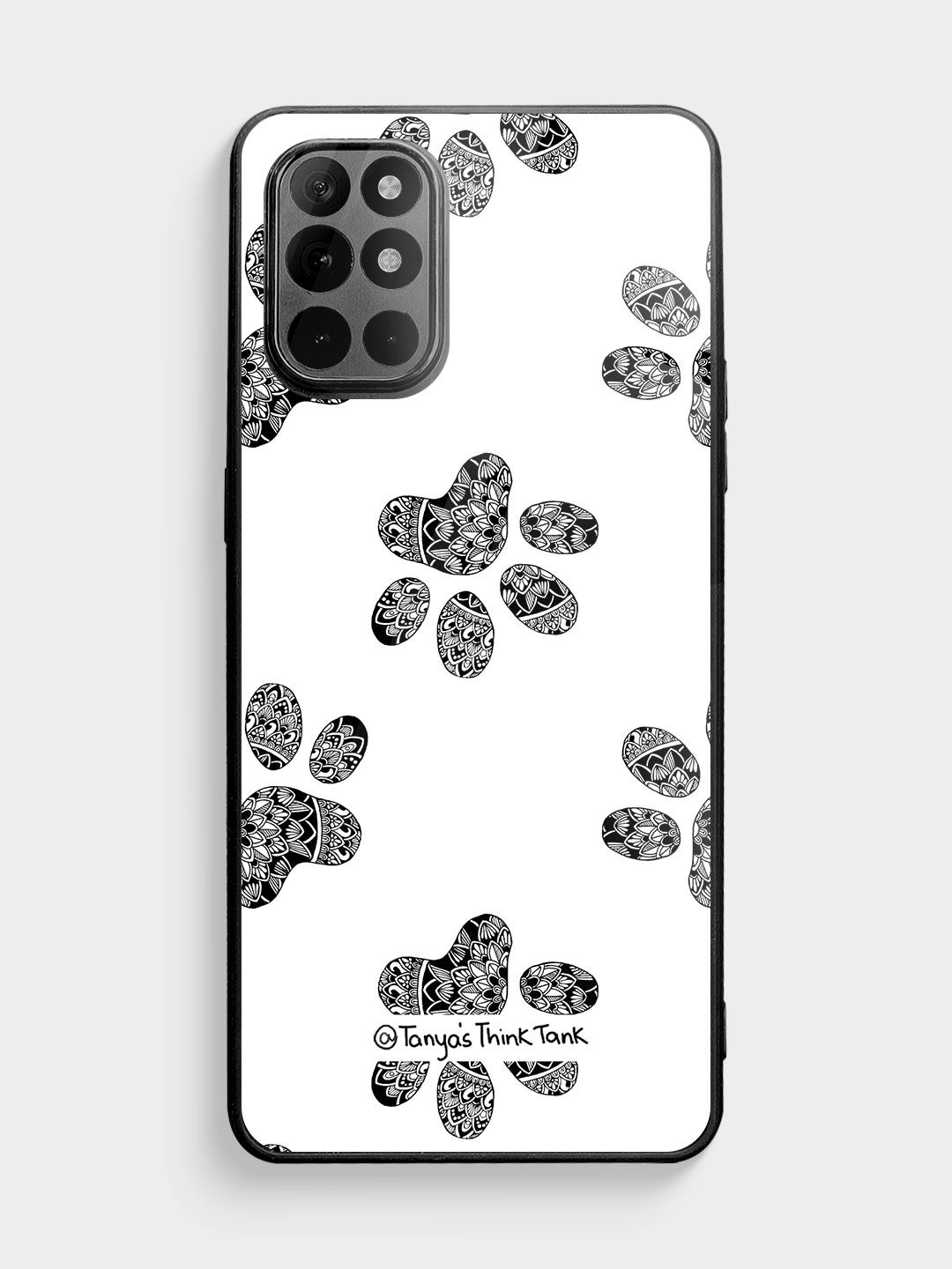 Buy Paws Pattern - Glass Phone Case for OnePlus 8T Phone Cases & Covers Online