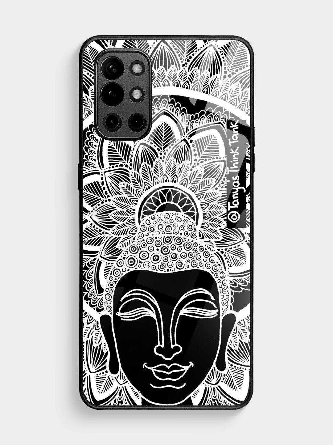 Buy Buddha White - Glass Phone Case for OnePlus 9R Phone Cases & Covers Online