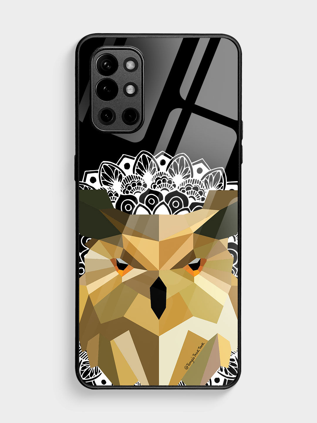 Buy Owl Poly - Glass Phone Case for OnePlus 9R Phone Cases & Covers Online