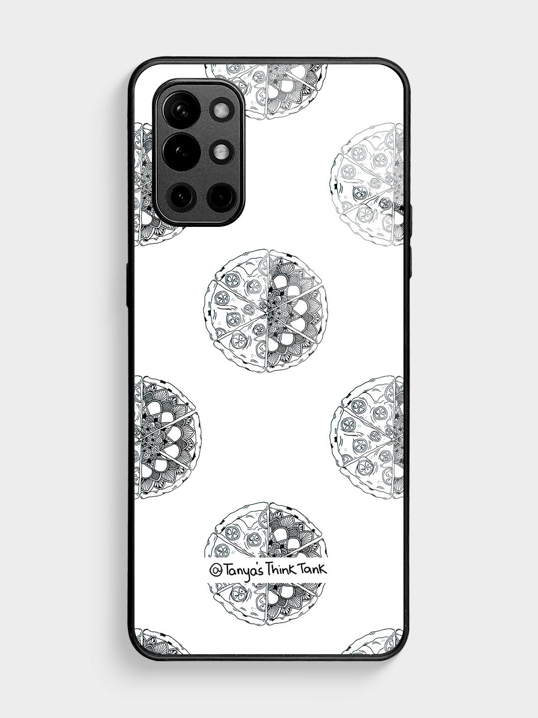Buy Pizza Pattern - Glass Phone Case for OnePlus 9R Phone Cases & Covers Online
