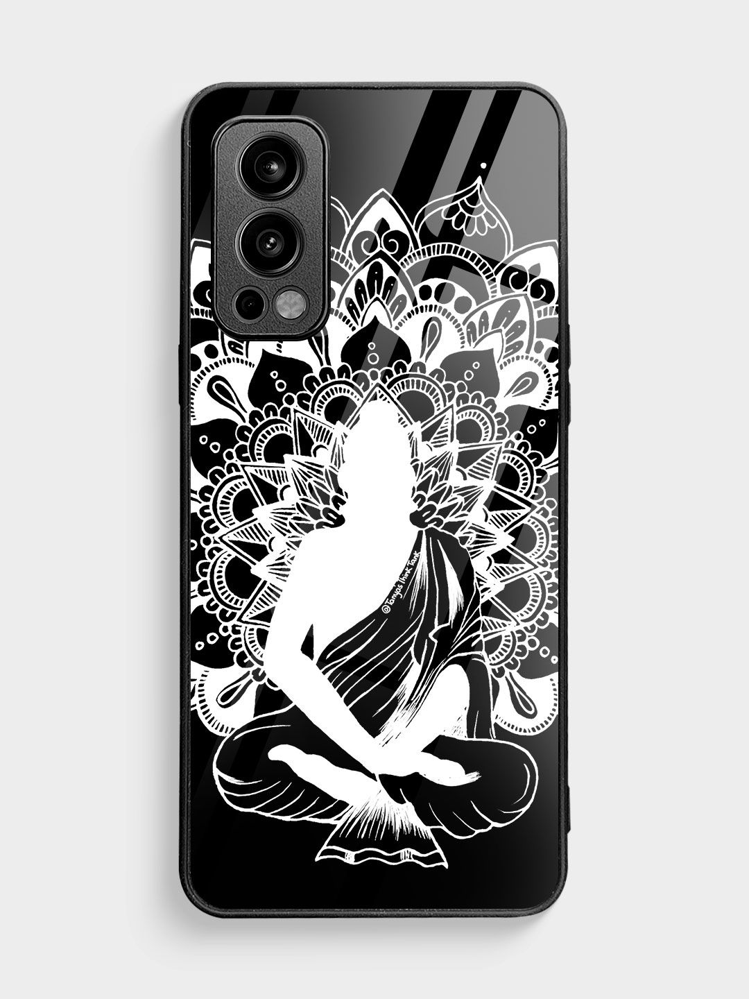 Buy Buddha Mandala White - Glass Phone Case for OnePlus Nord 2 Phone Cases & Covers Online