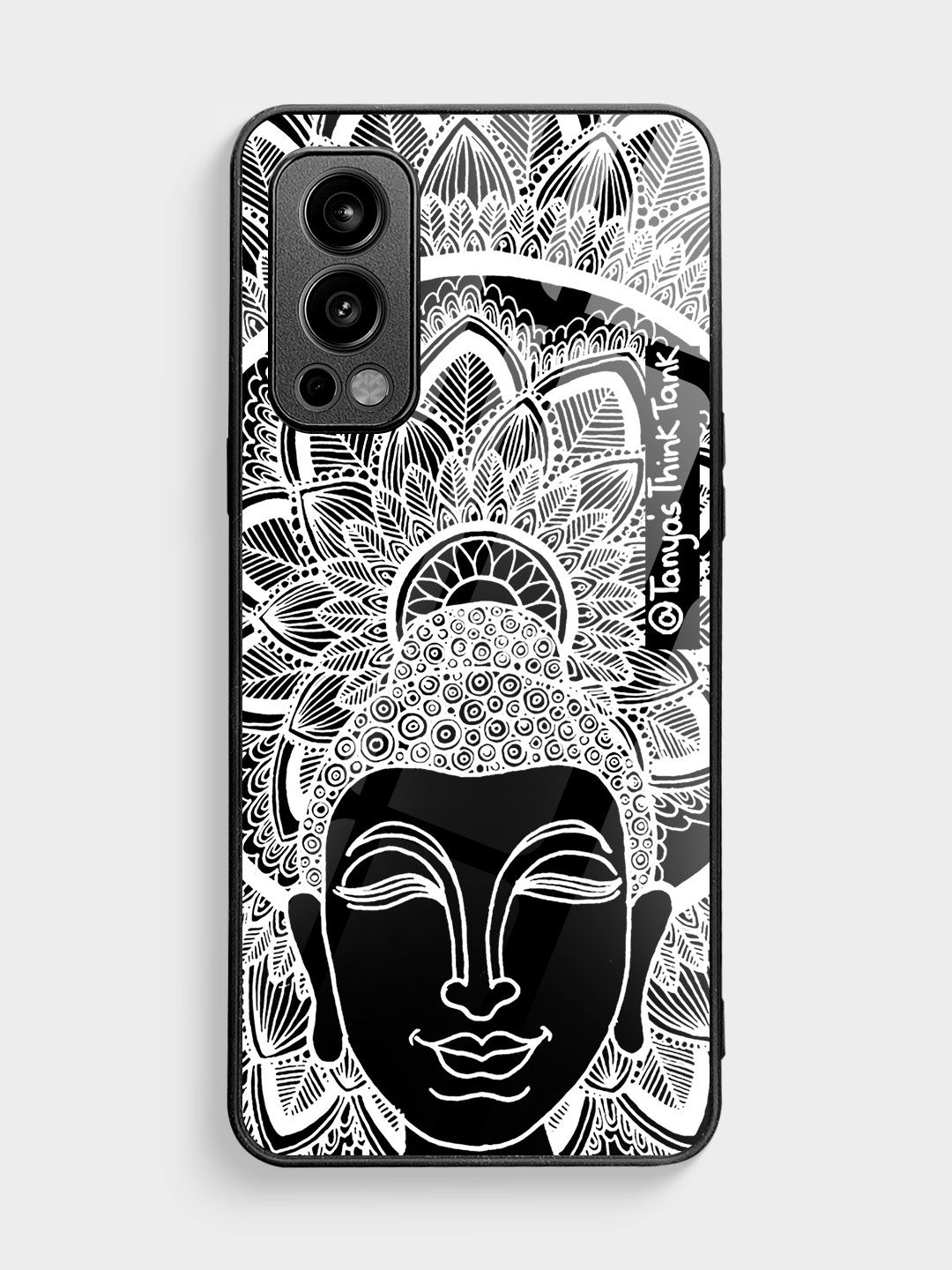 Buy Buddha White - Glass Phone Case for OnePlus Nord 2 Phone Cases & Covers Online
