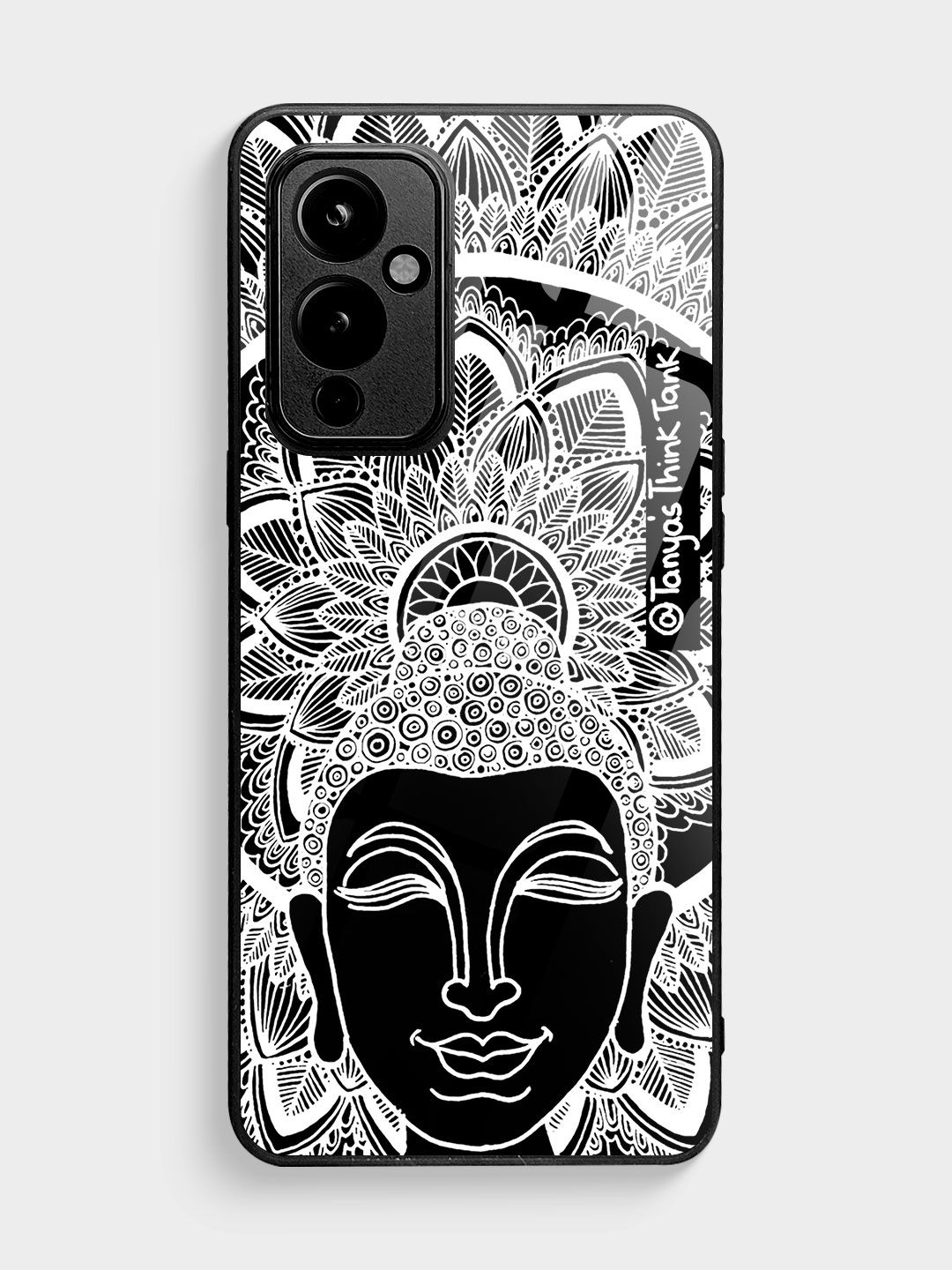 Buy Buddha White - Glass Phone Case for OnePlus 9 Phone Cases & Covers Online