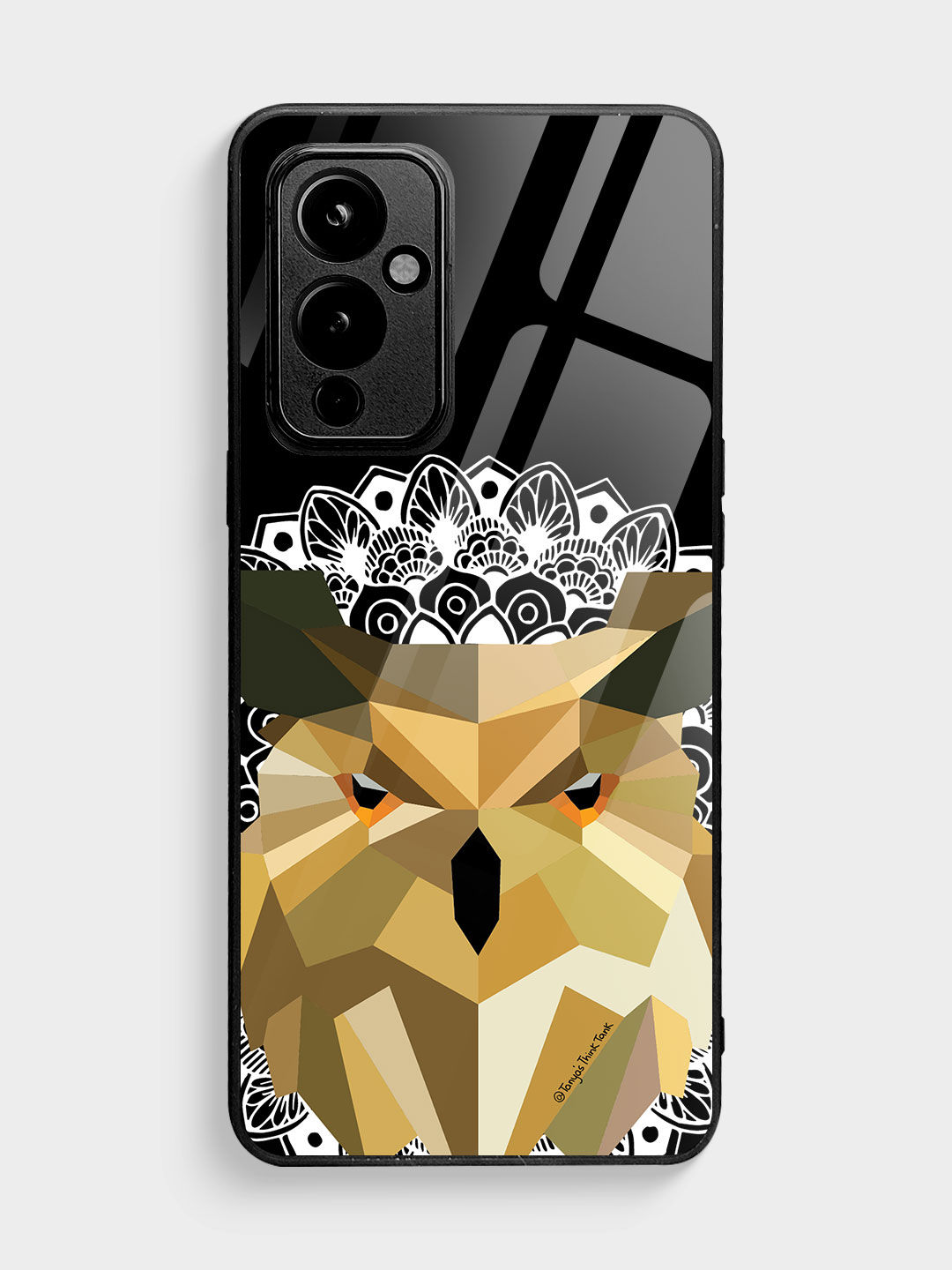 Buy Owl Poly - Glass Phone Case for OnePlus 9 Phone Cases & Covers Online