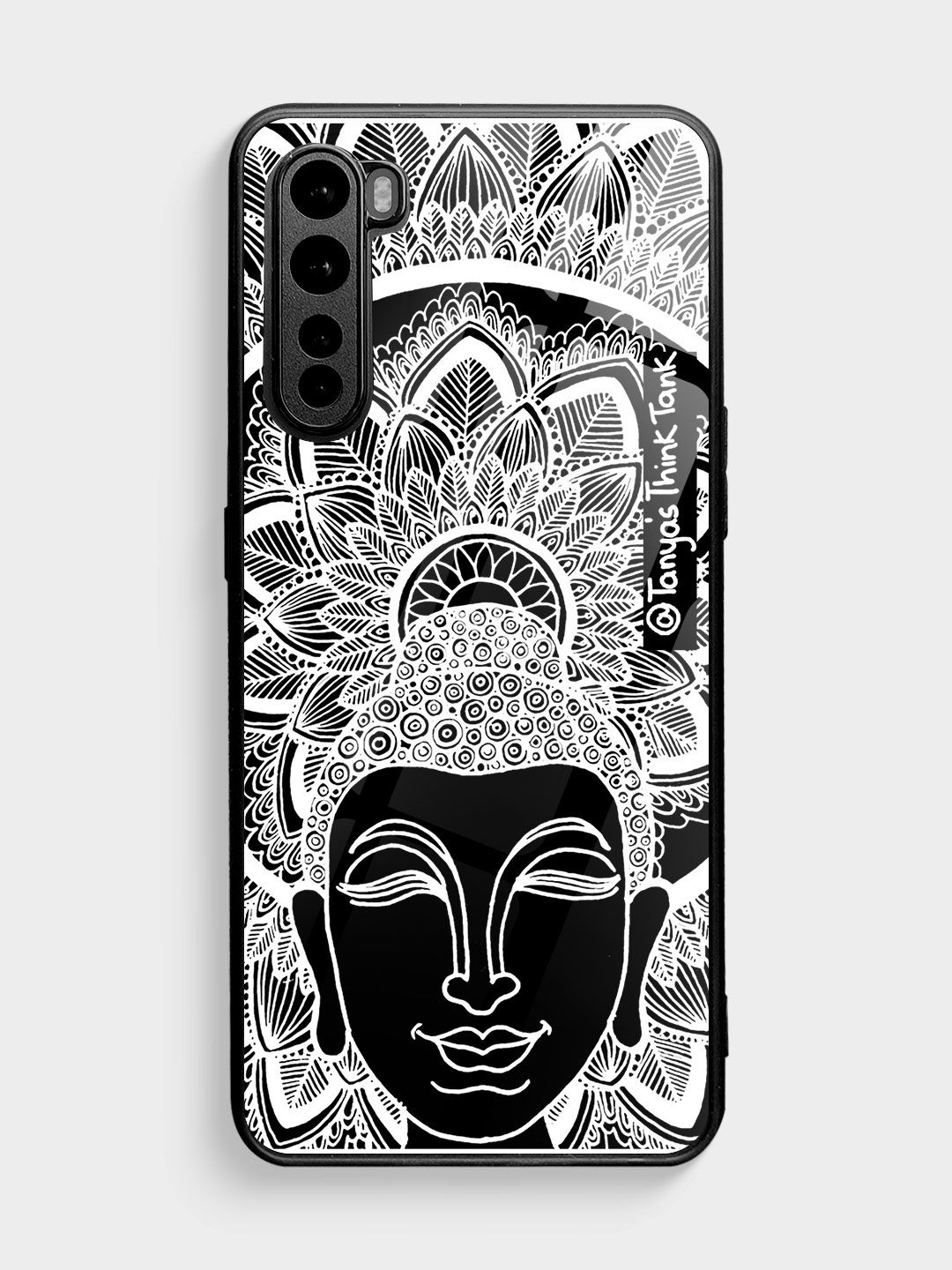 Buy Buddha White - Glass Phone Case for OnePlus Nord Phone Cases & Covers Online
