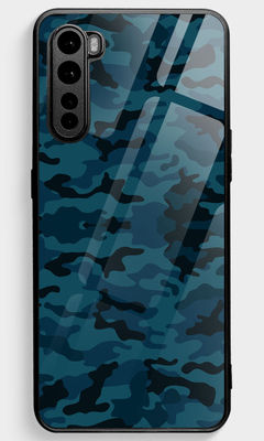 Buy Camo Army Blue - Glass Phone Case for OnePlus Nord Phone Cases & Covers Online