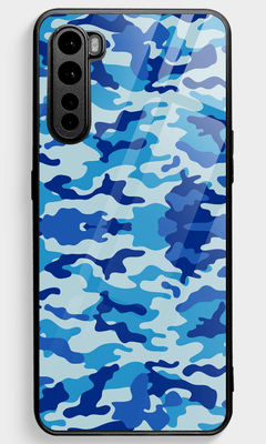 Buy Camo Blue - Glass Phone Case for OnePlus Nord Phone Cases & Covers Online