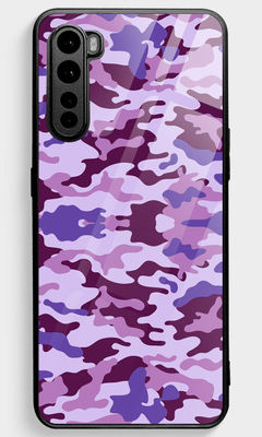 Buy Camo Cyber Grape - Glass Phone Case for OnePlus Nord Phone Cases & Covers Online
