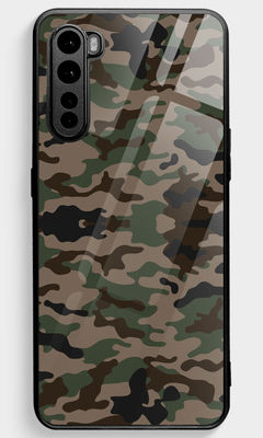 Buy Camo Military - Glass Phone Case for OnePlus Nord Phone Cases & Covers Online