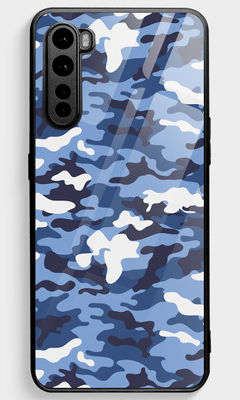 Buy Camo Navy - Glass Phone Case for OnePlus Nord Phone Cases & Covers Online