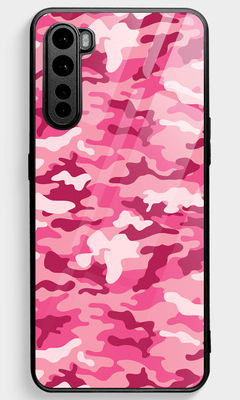 Buy Camo Pink - Glass Phone Case for OnePlus Nord Phone Cases & Covers Online