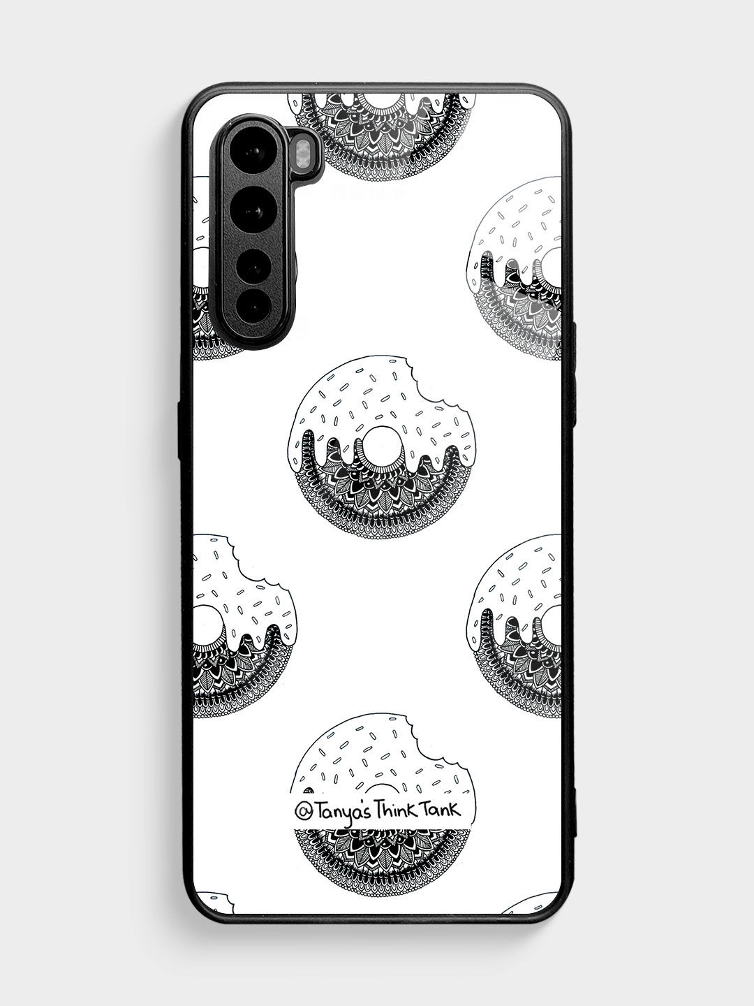 Buy Donut Pattern - Glass Phone Case for OnePlus Nord Phone Cases & Covers Online