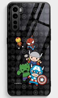 Buy Kawaii Art Marvel Comics - Glass Phone Case for Oneplus Nord Phone Cases & Covers Online