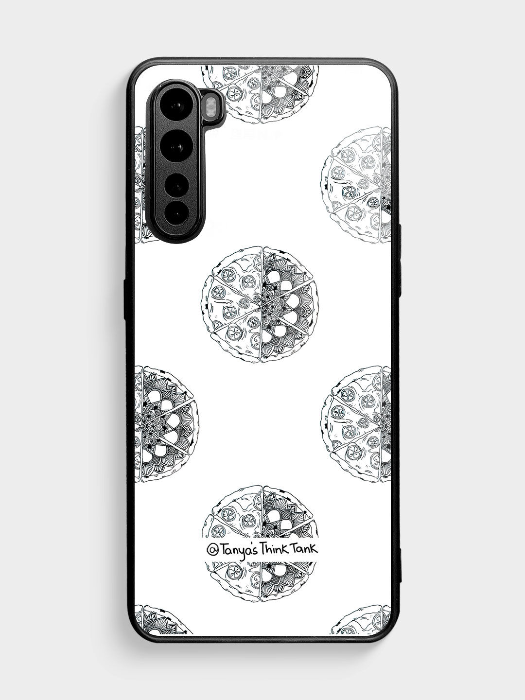 Buy Pizza Pattern - Glass Phone Case for OnePlus Nord Phone Cases & Covers Online