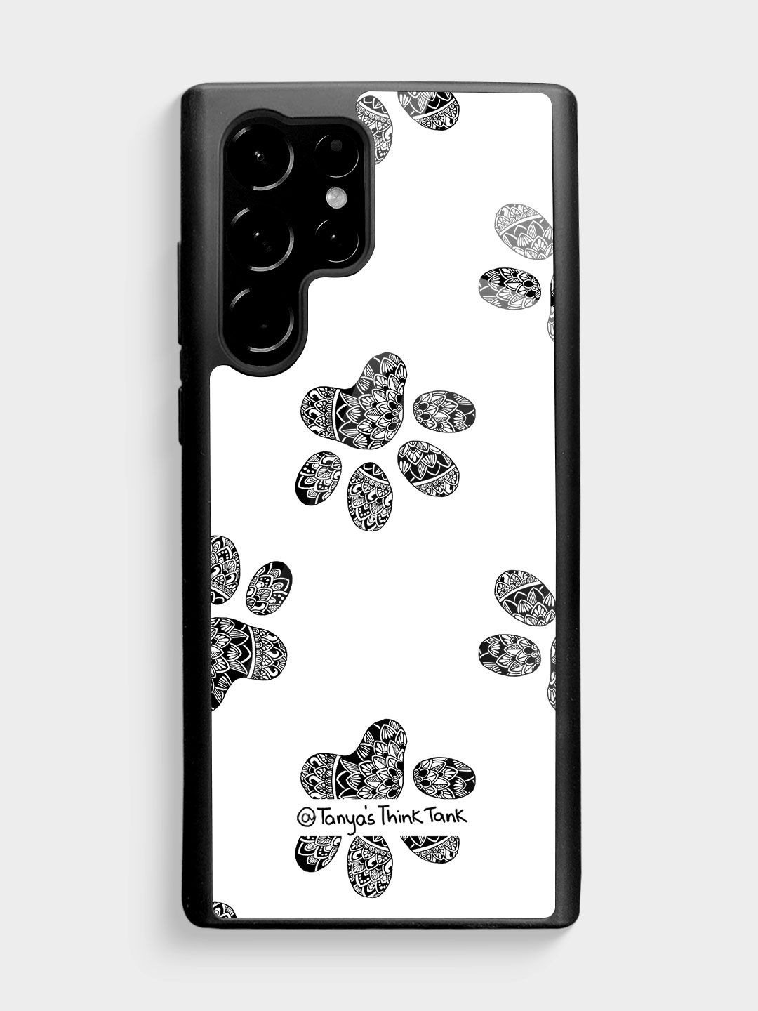 Buy Paws Pattern - Glass Phone Case for Samsung S22 Ultra Phone Cases & Covers Online