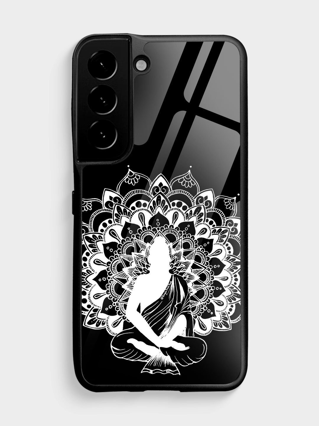Buy Buddha Mandala White - Glass Phone Case for Samsung S22 Phone Cases & Covers Online