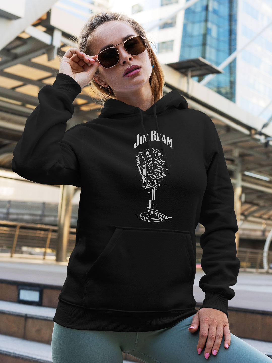 Jim Beam Retro Mic - Hoodie