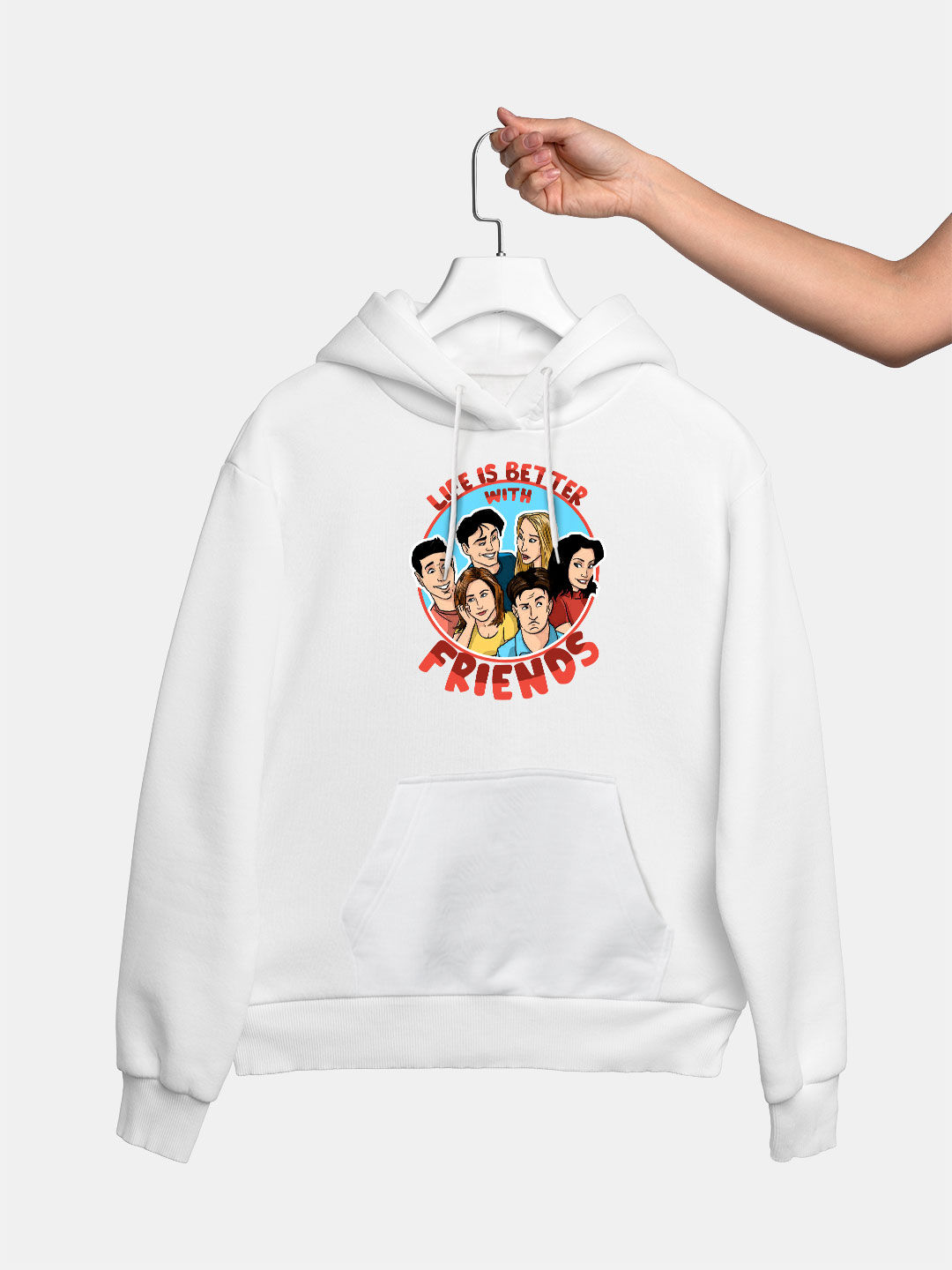 Friends hoodie sale white