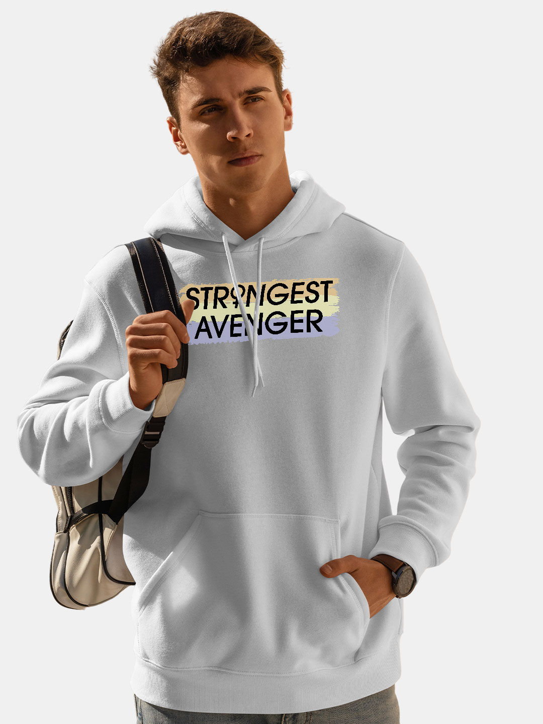 White on sale avengers hoodie