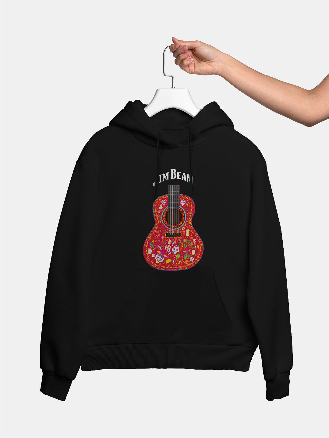 Jim Beam Black Guitar - Womens Hoodie