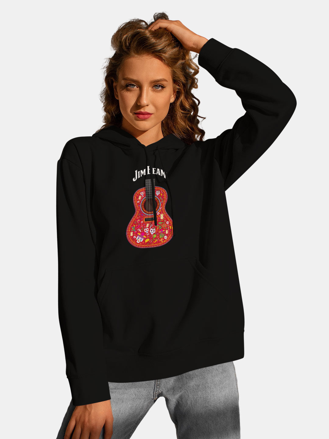 Jim Beam Black Guitar - Womens Hoodie