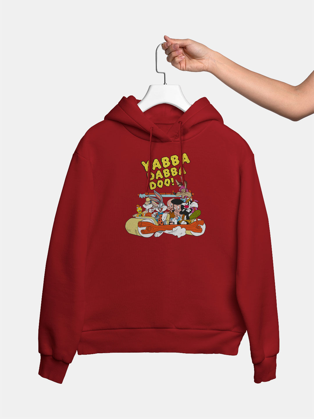 Red looney clearance tunes hoodie