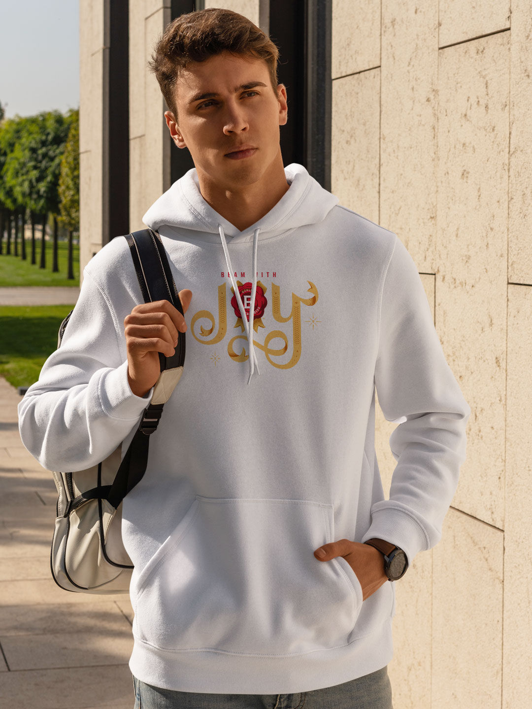 Kings will dream 2025 white and gold hoodie