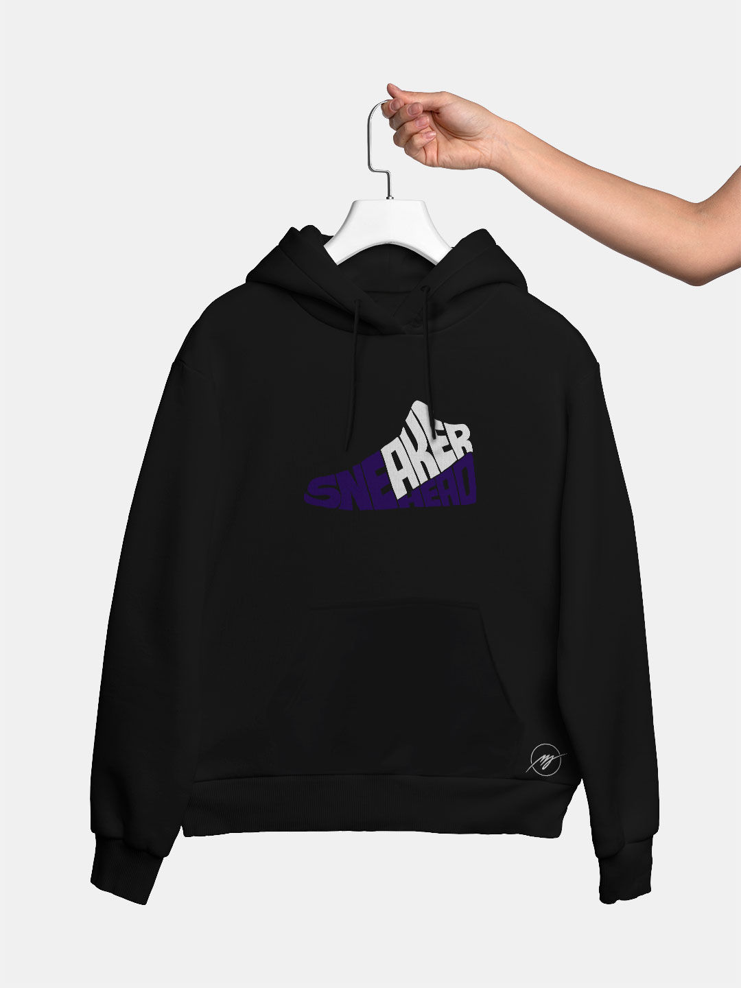 Mens black cheap and purple hoodie