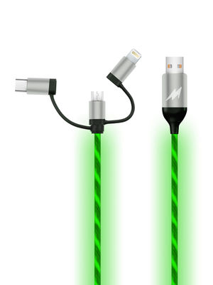 Buy Macmerise Illume Green - 3 In 1 LED Cables USB Cables Online